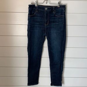 American Eagle Dark Wash Hi-Rise Jegging- Size 14